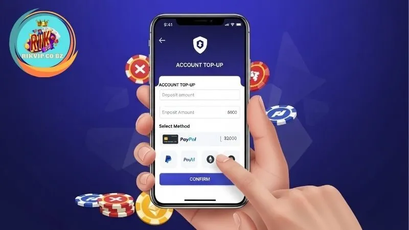 Hạn mức và phí nạp tiền Rikvip